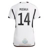 Maglia ufficiale Germania Jamal Musiala 14 Casa Mondiali 2022 per Donna